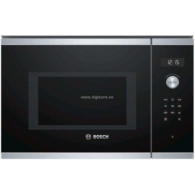 Bosch integreeritav mikrolaineahi BFL554MS0 Microwave Oven, Built-in, 900W, 25L, Stainless Steel