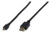 Assmann kaabel HDMI Micro Highspeed Ethernet V1.4 3D D/A M/M 1m