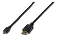 Assmann kaabel HDMI Micro Highspeed Ethernet V1.4 3D D/A M/M 2m