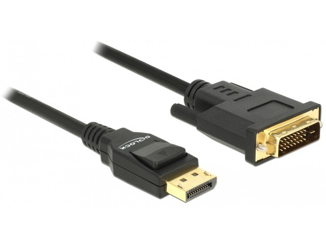 Delock kaabel DisplayPort v1.2A - DVI-D (24+1) M/M 3M must