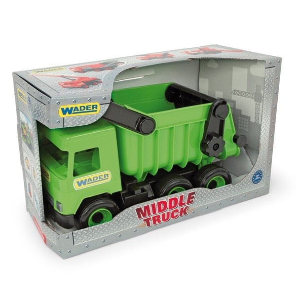 Wader veoauto Middle Truck Tip-lorry roheline 38cm (WAD-32101)
