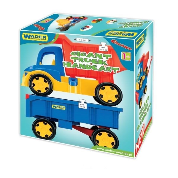 Wader mängukomplekt Gigant Truck And Trailer Set, veoauto ja haagise komplekt 107cm WAD-65100
