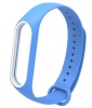 Randmerihm Silicone Watch Strap (Xiaomi Mi Band 3) helesinine/valge