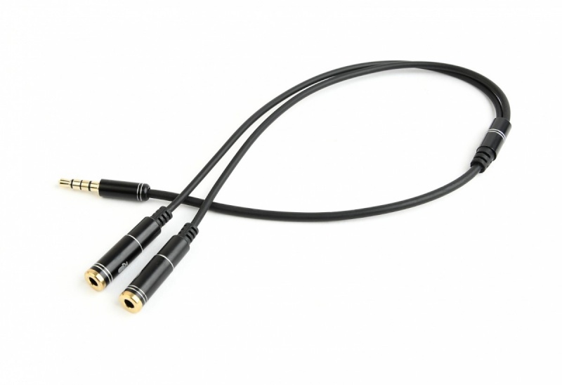 Gembird kaabel Adapter audio microphone 3.5mm minijack, 4PIN, 0.2m