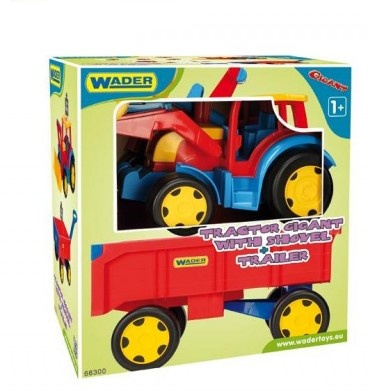 Wader traktor-laaduri ja haagise komplekt Gigant Tractor Loader And Trailer Set 117 cm 66300 