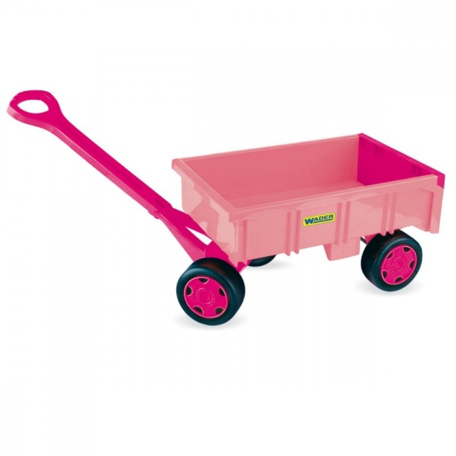 Wader veoauto trailer 95 cm Gigant Handcart for girls, roosa 