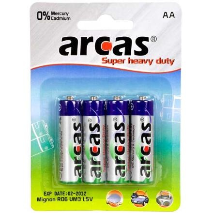 Arcas patareid Super Heavy Duty AA (LR06) 4-pakk