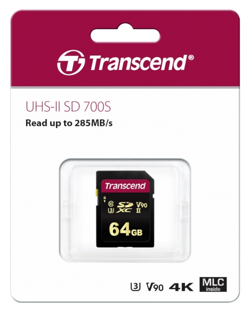 Transcend mälukaart SDXC 700S 64GB Class 10 UHS-II U3 V90