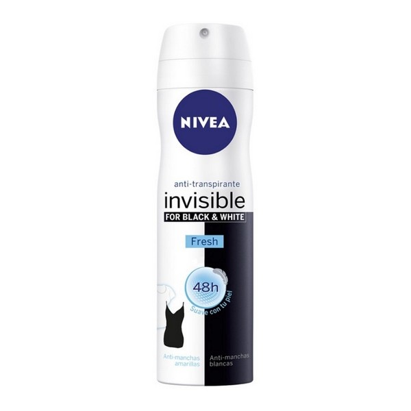Nivea pihustatav deodorant Black & White Invisible Fresh (200ml)