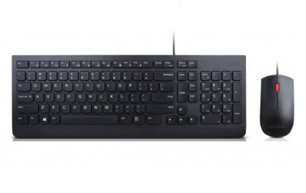 Lenovo klaviatuur + hiir Keyboard and Mouse Combo, Wired, Keyboard Layout Swedish/Finnish, must