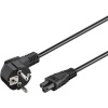Goobay voolukaabel Power Supply Cord (CEE/7/7 to mickey), angled, 1.8 m, must
