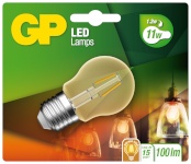 Gp Batteries LED-lambipirn Mini Globus kuldne E27 2W (25W), Filament