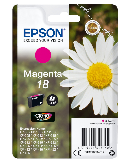Epson 18 MA Ink cartridge, Magenta