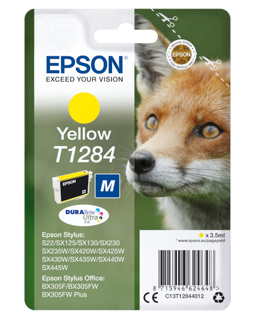 Epson T1284 Ink cartridge, kollane