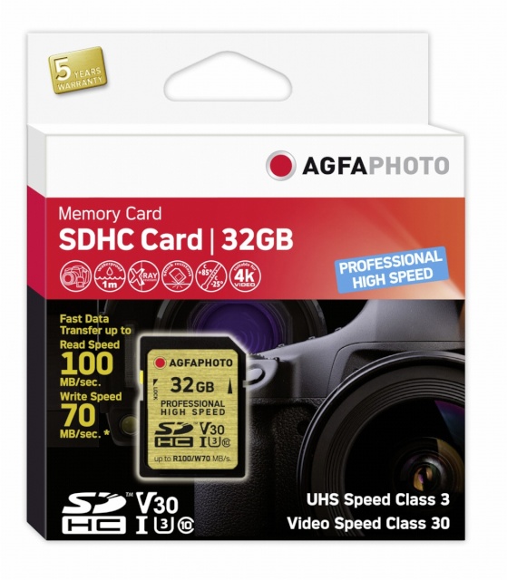AgfaPhoto mälukaart SDHC UHS I U3 32GB Professional High Speed