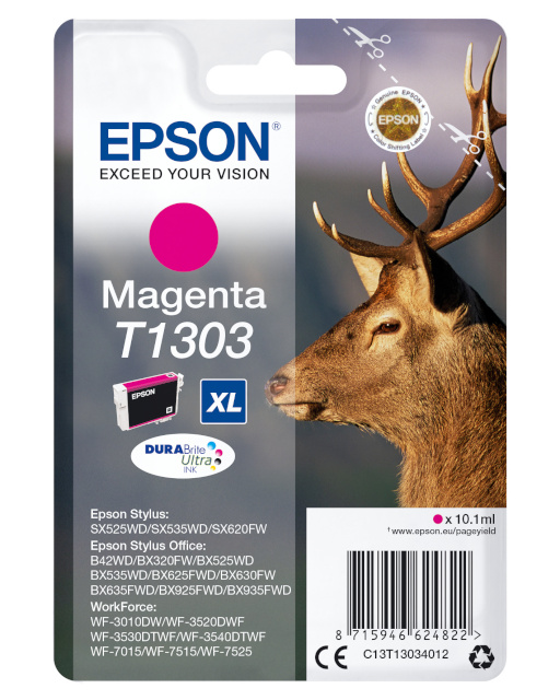 Epson DURABrite Ultra Ink T1303 Cartrigde, Magenta