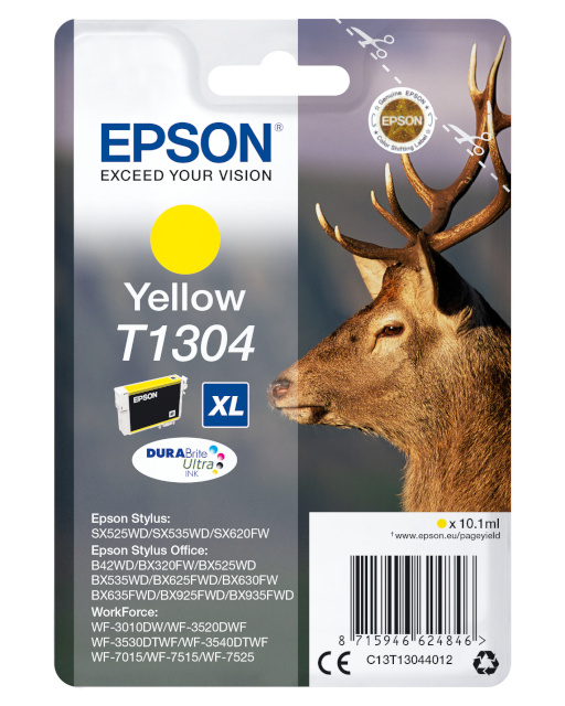 Epson DURABrite Ultra Ink T1304 Cartrigde, kollane