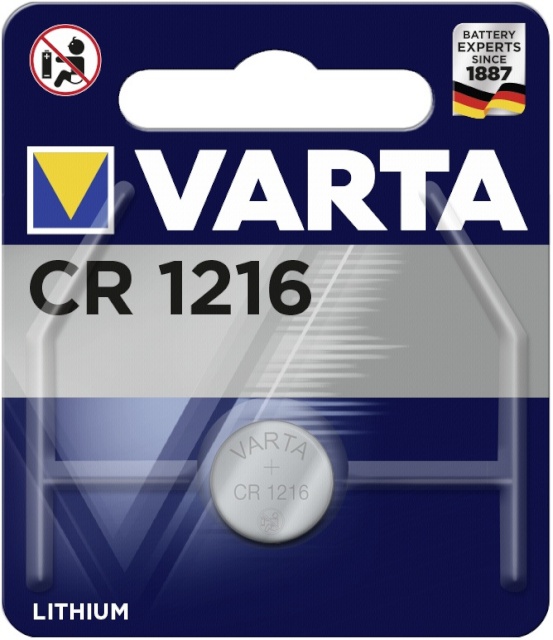 Varta patarei 100x1 electronic CR 1216 PU master box