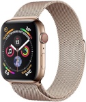 Apple Watch Series 4 GPS + Cellular 44mm Gold Stainless Steel Case with Gold Milanese Loop
