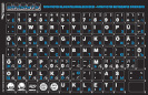 Minipicto klaviatuurikleebis KB-UNI-EE02-BLK-BLUE EST/RUS, must/sinine