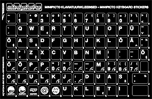 Minipicto klaviatuurikleebis KB-UNI-EE01-BLK, EST, must