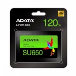 ADATA kõvaketas SSD Ultimate SU650 120G 2.5" S3 3D TLC Retail