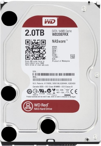 WD kõvaketas Red 3.5" 2TB SATA 6 GB/s 64MB Cache for NAS