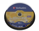 Verbatim toorikud DVD+RW 4x 4.7GB 10tk Cake Box 4348