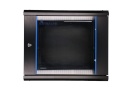 Extralink serverikapp Wall cabinet Rack 9U 600x600 must glass door