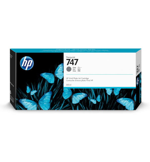 HP tindikassett 747 300-ml Gray