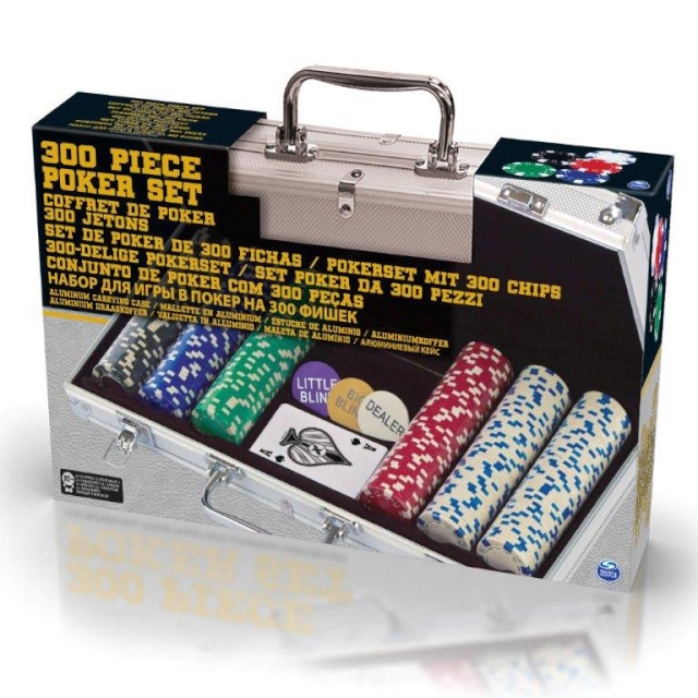Cardinal mäng pokker, Poker Set in Aluminium Case, 300 chips, 6033157
