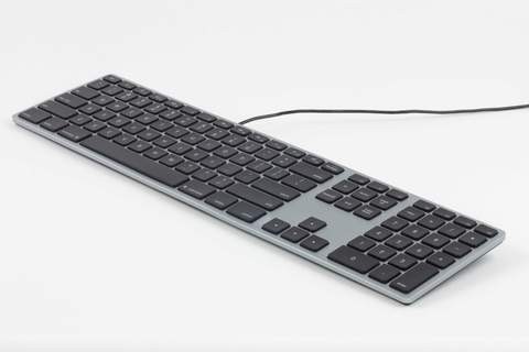 Matias klaviatuur Keyboard - aluminum Mac backlit RGB Space Gray