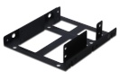 Digitus paigaldusraam SSD/HDD 2x 2.5" do 3.5" (ATA, SATA, SSD) metall, komplekt, must