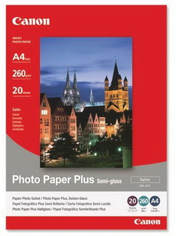 Canon fotopaber SG-201 Photo Paper Plus A4 20 lk.