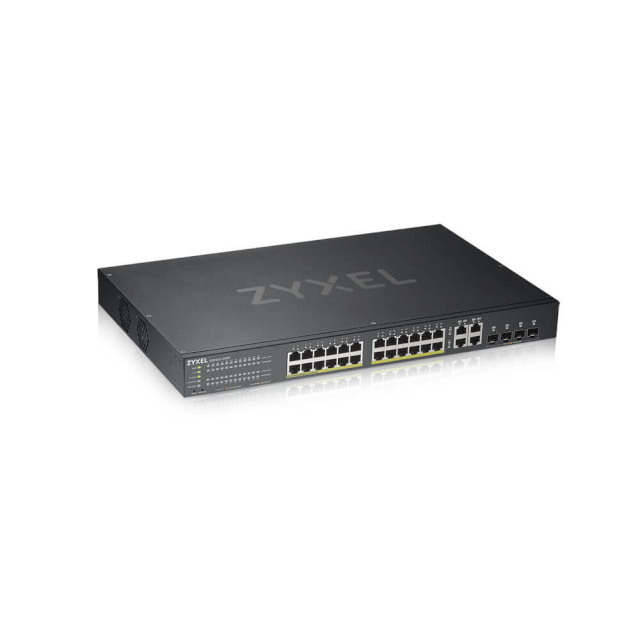 Zyxel Switch GS1920-24HPv2 28Port 24xGb and 4xGb 375W PoE NebulaFlex Cloud