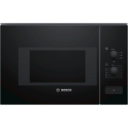 Bosch integreeritav ahi Microwave Oven BFL520MB0 20 L, Rotary knob, 800 W, must, Built-in, Defrost function