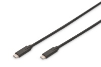 Assmann kaabel Cable USB 3.1 Gen.2 SuperSpeed + 10Gbps USB Type C / USB C M / M, Power Delivery, must 1m