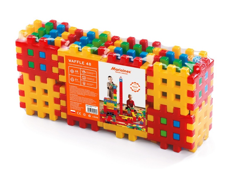 Marioinex klotsid Construction Blocks Waffle 48