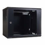Digitus serverikapp Wall Mount Cabinet 19 9U 501/600/450mm, Glass Door, must (RAL 9004)