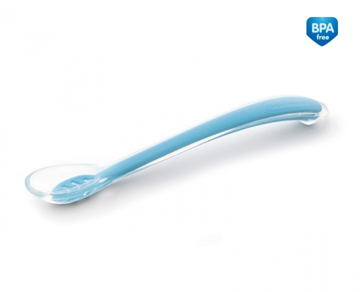 Canpol beebide silikoonlusikas, sinine, 51/010