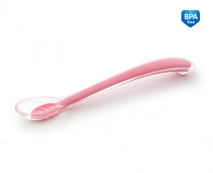 Canpol beebide silikoonlusikas, roosa, 51/010