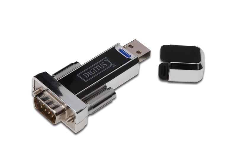 Digitus konverter/adapter USB 1.1 do RS232 (DB9) z kablem Typ USB A M/Ż 80cm