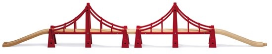 BRIO sild rongirajale WORLD Double Suspension Bridge, 33683