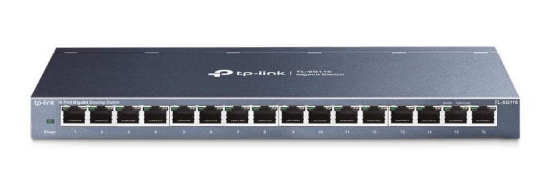 TP-Link switch TL-SG116 (16x 10/100/1000Mbps)