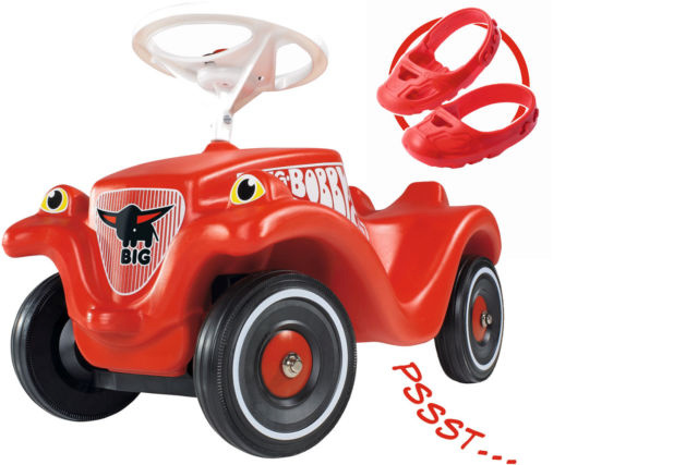 BIG tõukeauto Bobby Car+Whisper Wheels and Shoe | 800056106