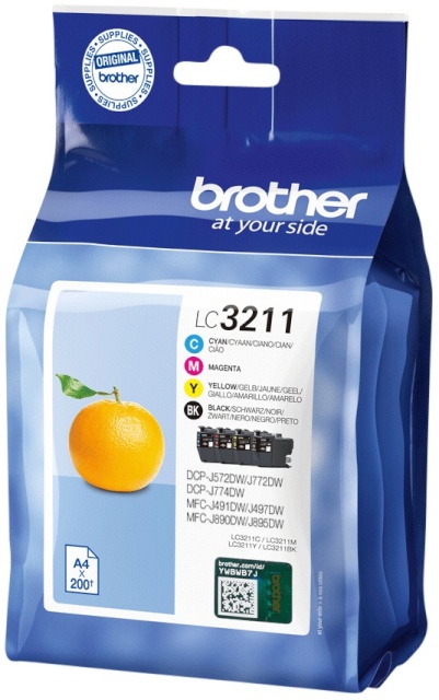 Brother tindikassett LC-3211 Value-pakk BK/C/M/Y