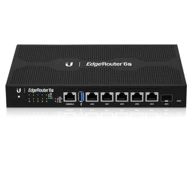 Ubiquiti ruuter EdgeRouter ER-6P - 5 Port GbE with 1 SFP Port, 5x24V passive PoE