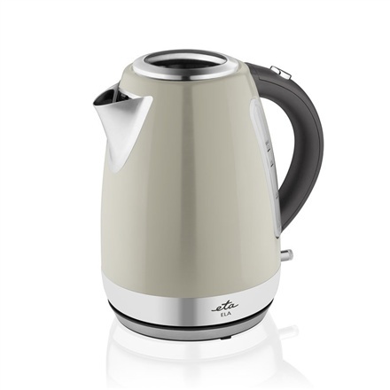ETA veekeetja Ela Standard, Stainless steel, Cream, 2100 W, 360° rotational base, 1.7 L