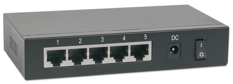 Intellinet switch 5xports GE 4x PSE PoE+ 1x PD IEEE 802.3az