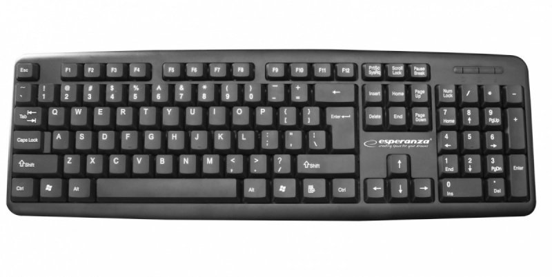 Esperanza klaviatuur Keyboard Wired Standard USB AMARILLO